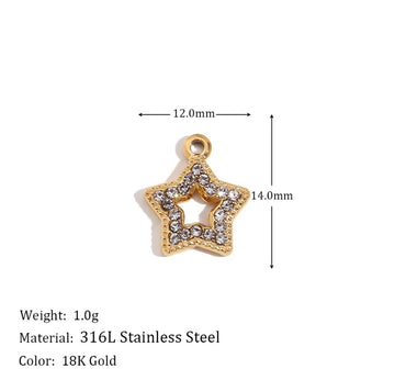Pave Star Charm