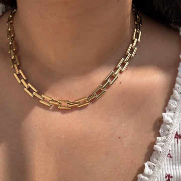 Statement Link necklace