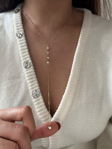 Y drop necklace