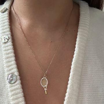 Tennis Racquet Necklace