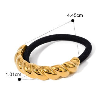 Twisted dome Rubber Band/pony cuff