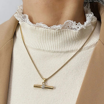 T-bar Pendant Necklace