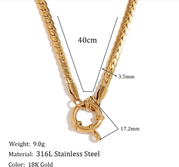 Twisted Cuban Necklace