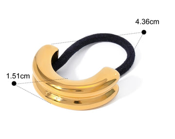 Glossy Dome Arch Rubber Band - pony cuff