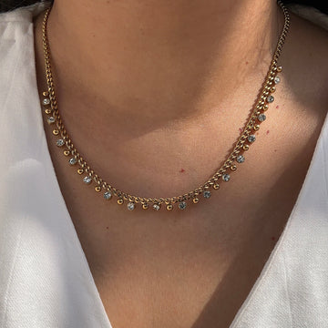 Delicate-Bling cuban chain necklace