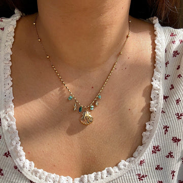 Coastal Delight Blue Necklace