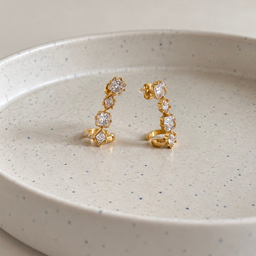 Molly Zircon Stud Slip on Earcuff