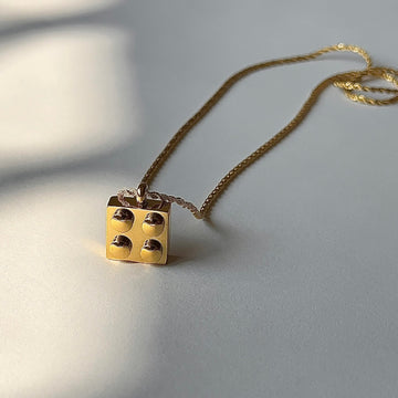 4 Dice pendant Necklace