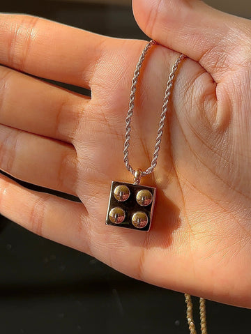 4 Dice pendant Necklace