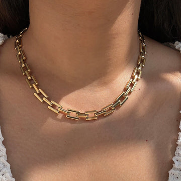 Statement Link necklace