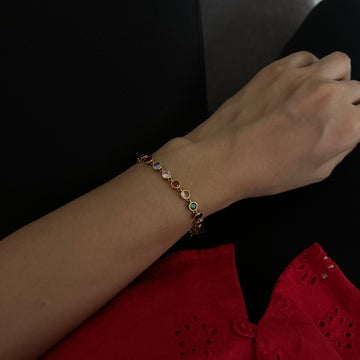 Multi gemstone bracelet