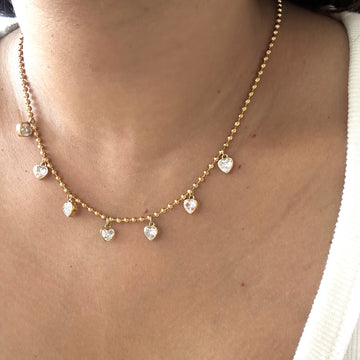 Heart drop Necklace