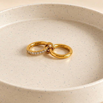 Havana Stack ring -White