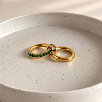 Havana Stack ring- Green