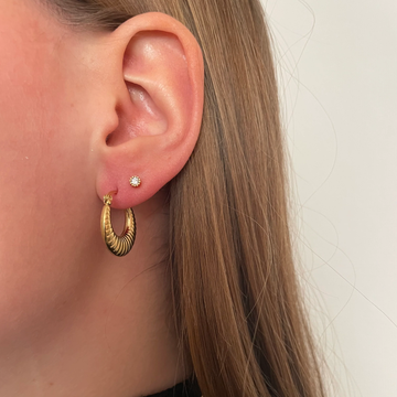 Classic Sienna Gold Hoops