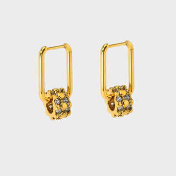 Detachable pendant gold hoop