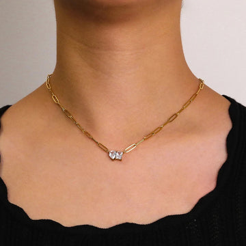 Dynamite paperclip necklace