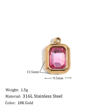 Pink Stone Charm