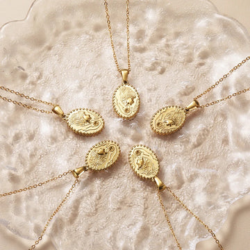 Golden women pendant Necklace