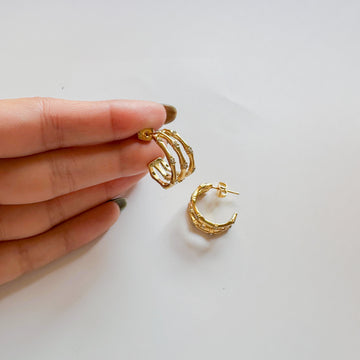 Crystal Hoop Earring